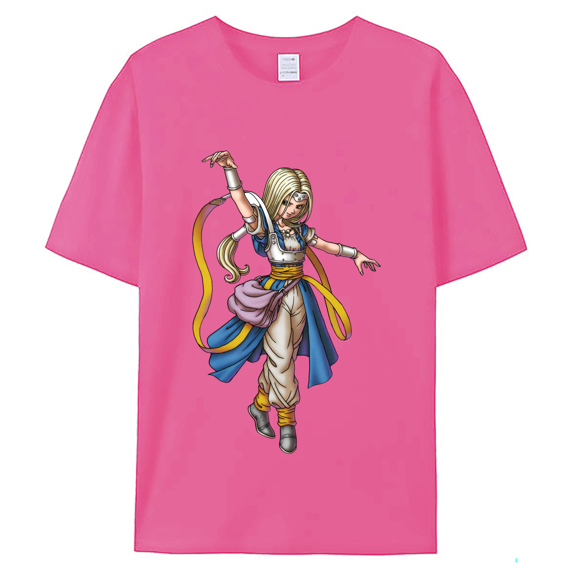 （画像用） ドラゴンクエスト Doragon Kuesuto Dragon Quest レディースカジュアルプリントTシャツ（綿100％）